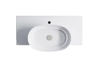 Тумба с раковиной Astra-Form М-40 Slim 4631177714658 100 см голубой матовый